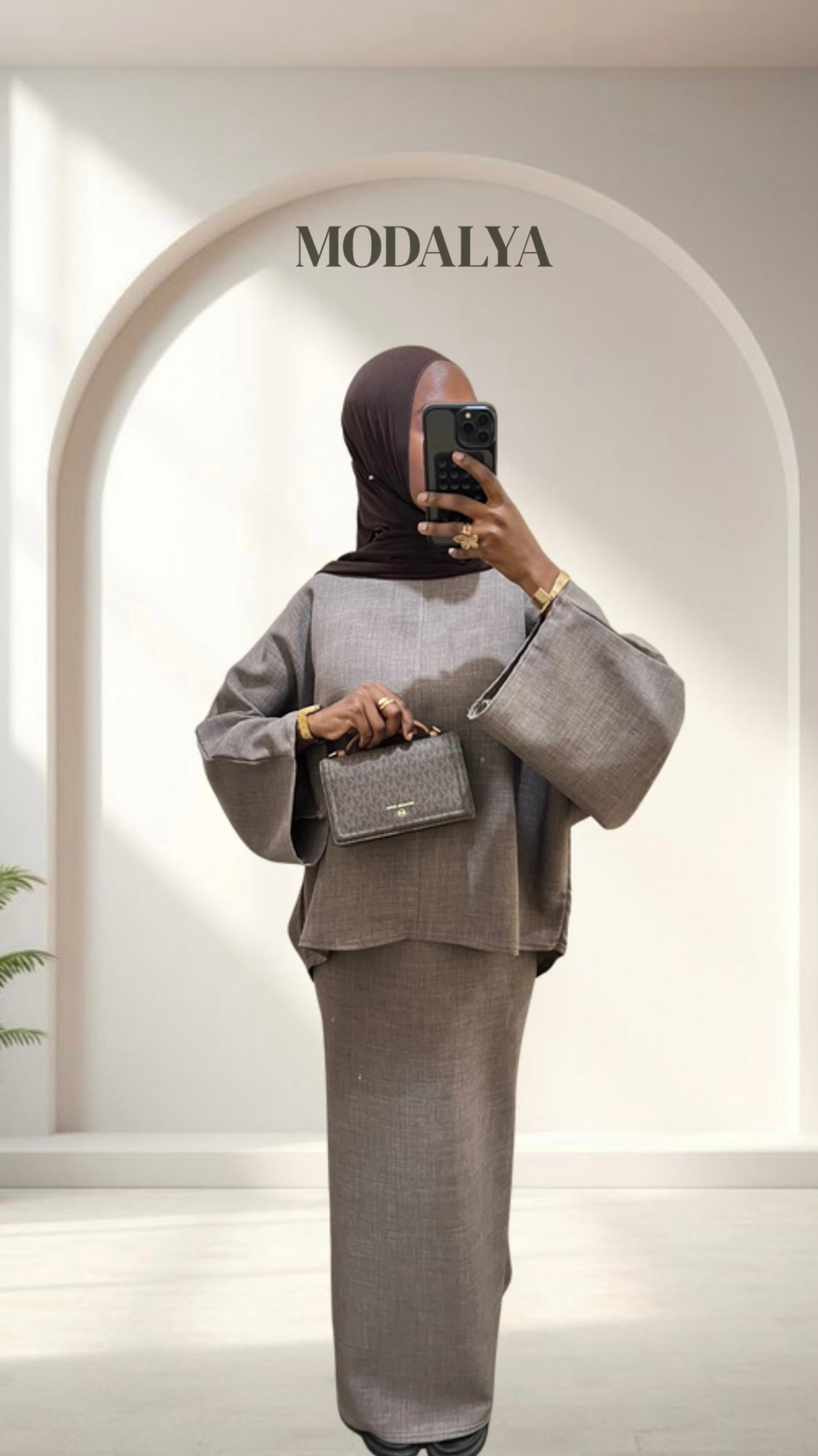 Ensemble Noura – Haut Ample & Jupe Longue