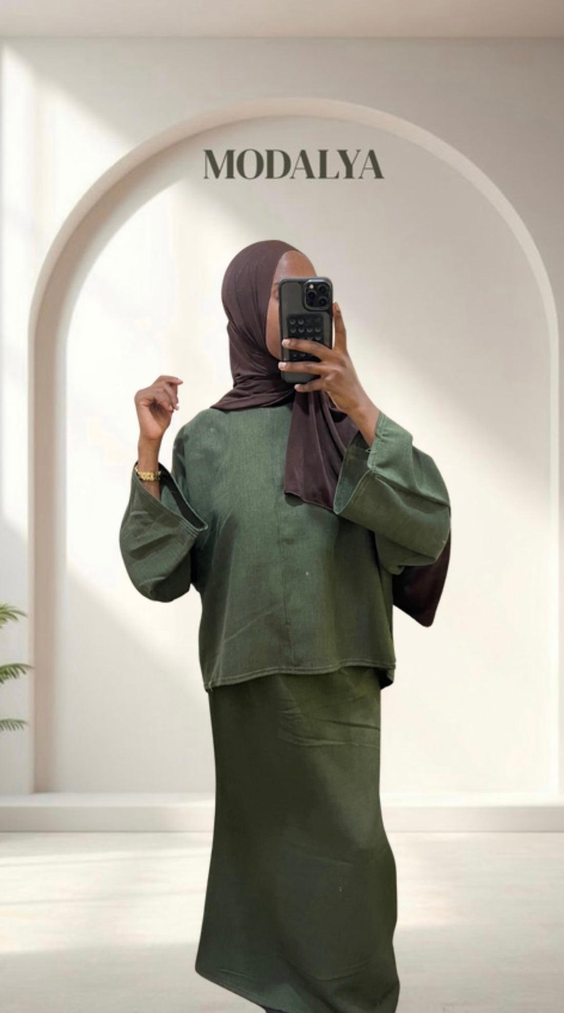 Ensemble Noura – Haut Ample & Jupe Longue